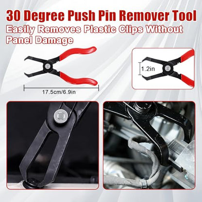 Ketofa 8-Piece Fuel Line Disconnect Tool Set, Hose & Electrical Disconnect Pliers, Relay Puller, Panel Clip, Trim Clip & Push Pin Removal Tools, Fuel Filter Caliper for Automotive Repair | Easy to Grip,Hard Material