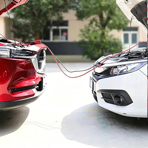 4 Gauge 16FT Heavy Duty Jumper Cables, UL Certified 12V/24V Automotive Booster Cables with Insulated Alligator Clamps, Tangle-Free PVC Jump Start Cables for Truck SUV Full-Size Cars