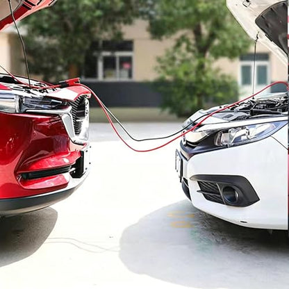 4 Gauge 16FT Heavy Duty Jumper Cables, UL Certified 12V/24V Automotive Booster Cables with Insulated Alligator Clamps, Tangle-Free PVC Jump Start Cables for Truck SUV Full-Size Cars