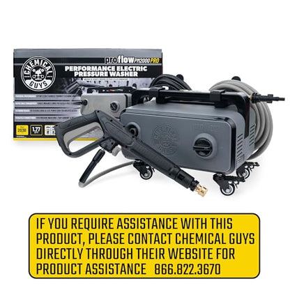 Chemical Guys, PM2000 PRO Electric Pressure Washer, 2030 PSI, 25 ft Hose | For car wash and home, 2030 PSI 1.77 GPM, 14.5 amp electric pressure washer for home use