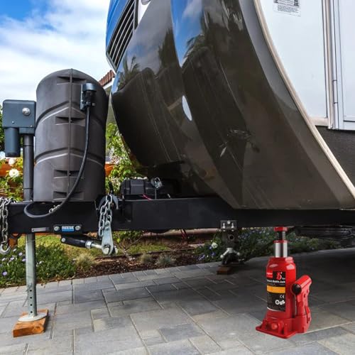 5 Ton 10,000lb Hydraulic Bottle Jack with Jack Pad for Car Pickup Truck RV Auto Repair Carrying Storage Case Box - size: 5 Ton 10,000lb