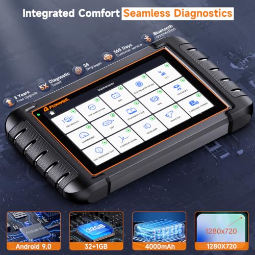 2026 FOXWELL Scanner NT809BT OBD2 Scanner Diagnostic Tool with 30+Resets, All System Bidirectional Scan Tool for All Vehicles, CAN-FD, FCA Autoauth, 3-Yr Free Update, AutoVIN, Wireless 65-Foot, Orange - color: NT809BT Bidirectional Scanner Orange