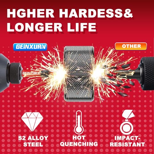 Geinxurn Impact Tough #2 Phillips 2 in. Insert Driver Bits,50Pack PH2 Screwdriver Bits Set with 1Pcs Impact Bit Holder,Bulk - size: 2"-PH2-51PCS