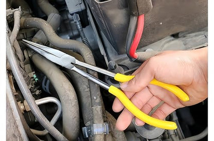 6pcs Long Needle Nose Pliers 11 Inch Extra Long Reach Needle Nose Plier for Narrow Spaces
