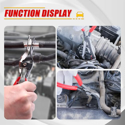 Automotive Electrical Disconnecting Pliers & Carbon Steel Hose Removal Tool | Oiforce Removal Pliers for Fuel and Vacuum Line Hose Removal with Non-slip Handles and Carbon Steel Heads,3 Packs