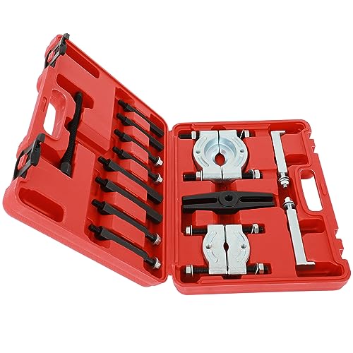 SCITOO 14PCS Bearing Separator Puller Kit 2 and 3 Splitters Remove Bearings Tool Set