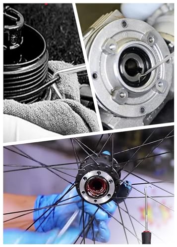 Short Set,Oil Seal Hook, Pull Out The Hook, Oil Seal Screwdriver Pull Out and Remove.Assembly and Removal of Small Parts,Automobile, Electronics Home Repair Tools