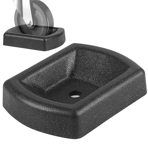 Jack Wheel Chock, Heavy Duty Reinforced Rubber Jack Caster Wheel Dock for Caravans and Trailers, Wheel Chock Stabilizer Wheel Stopper for 6 Inch Jockey Wheels - color: Small - Single Wheel