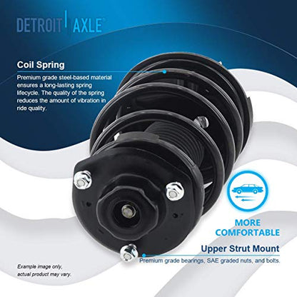 Detroit Axle - Front Struts for 97-01 Toyota Camry 2.2L - [99-03 Solara 2.4L] Complete 2 w/Coil Spring 1998-01 Replacement Ready Shocks Assembly - size: 171678_171679/PAIR