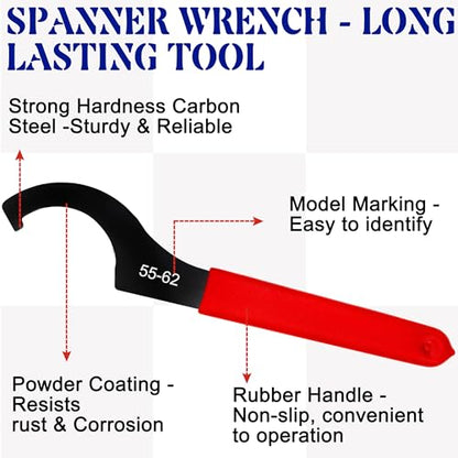 9Pcs Coilover Adjustment Spanner Wrench Tool Set for Motorcycle Shock, Blue | Carbon Steel; Easy to Carry; Wide Compatibility; Efficient Work； Easy to Use - color: Blue