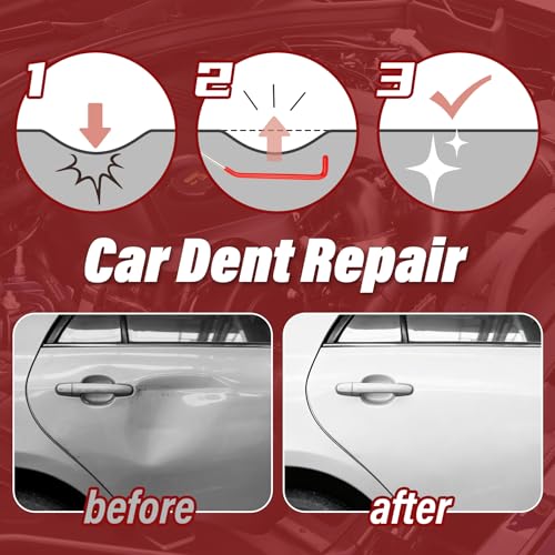 Wind Shear Portable Car Tool Kit, Multifunctional Stainless Steel Car Tools with J-Hook,17 PCS with Carrying Bag