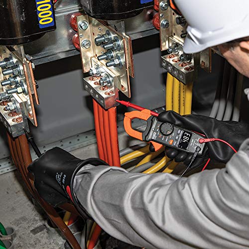 Klein Tools CL390 AC/DC Digital Clamp Meter, Auto-Ranging, 400 Amp, NCVT Tester, Hi-Viz LCD Display, TRMS, Continuity Resistance, Temperature and More - size: Standard Display
