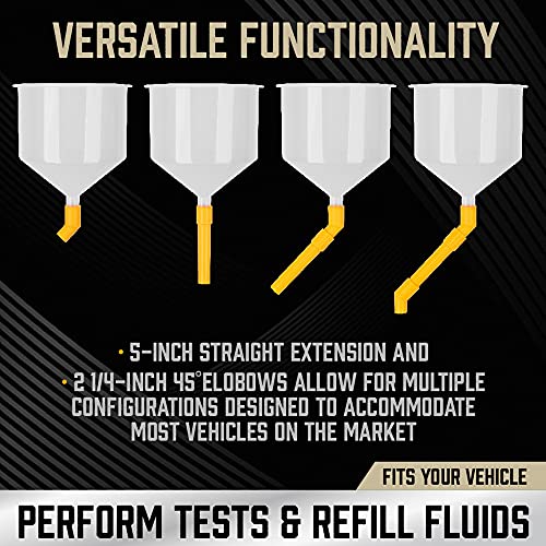 15Pcs/Set Plastic Filling Funnel Spout Pour Oil Tool Spill Proof Coolant Filling Kit Vhicle Car Accessories