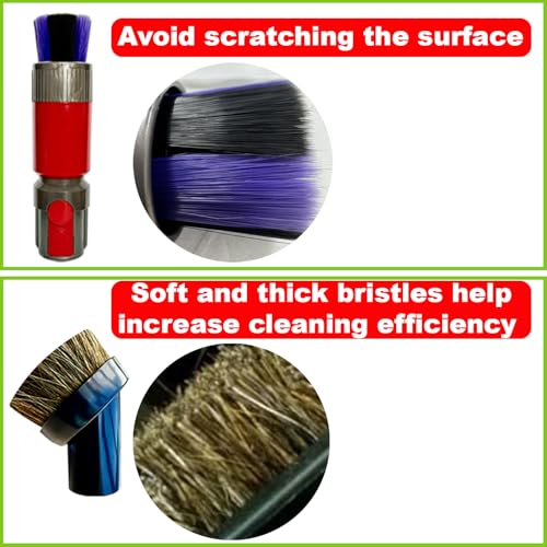 For Dyson Specialized Vacuum Brush Attachments for Car Detailing, Figurines, Funiture, Displays: Traceless Dust Brush, Premium Horsehair Dusting Brush Vacuum Accessories for V7 V8 V10 V11 V15 - style: Dyson Horsehair Brush