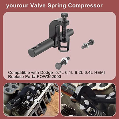 POW352003 Valve Spring Compressor Compatible with Dodge Ram 2500 3500 5.7L 6.1L 6.2L 6.4L HEMI - size: POW352003