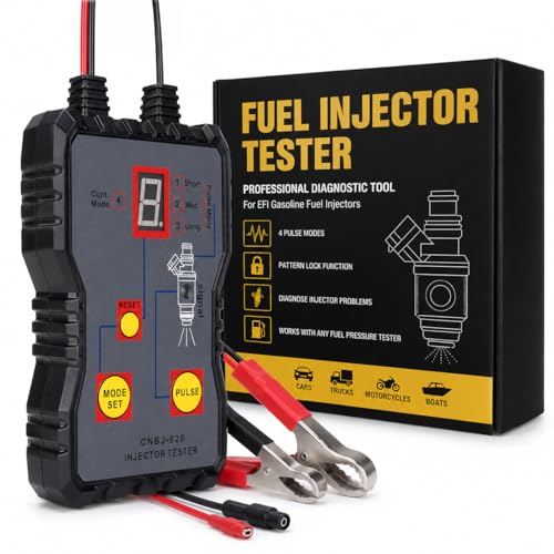 Fuel System Scan Tool Automotive Cleaning Tool Kit Injector Flush Cleaner Car Fuel Injector Tester Portable 4 Pluse Mode