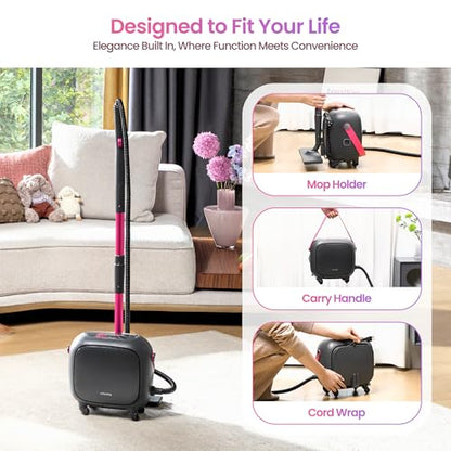 Schenley 21-in-1 Steam Cleaner for Home, Heavy-Duty Steamer for Cleaning | 3.5 Bar Pressure | 248°F Deep Cleaning | 45.5 oz Large Tank | Steam Lock Switch | for Floor, Grout, Tile, Kitchen & Bathroom