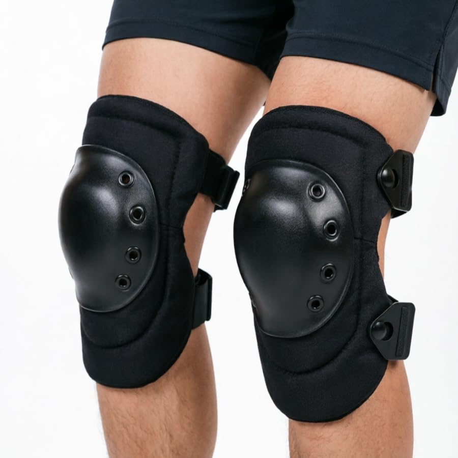 1 Pair Professional Knee Pads for Work - Heavy Duty Foam Padding Kneepads for Construction, Gardening, Flooring to Save Your Knees