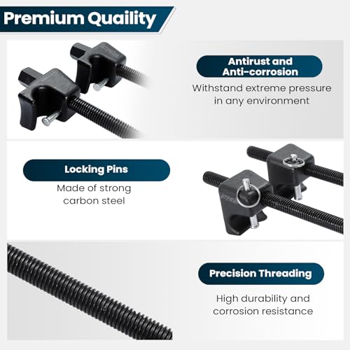 ATPEAM Macpherson Strut Spring Compressor 2pc Heavy Duty Coil Spring Compressor Strut Remover Installer Tool 7/8in Socket 1/2in Drive