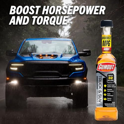 Gumout 510397 Truck and SUV Endurance Fuel Additive, Cleans & Restores Heavy Duty Engine, Maximum Protection for Bigger Engines, Easy Pour & Go - Treats up to 32 Gallons per Bottle -10 Fl Oz - style: Truck & SUV Fuel Additive