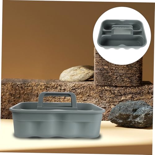 GANAZONO Plastic Storage Bin Basket Portable Cleaning Supplies Tote Storage Organizer for Car Home Office