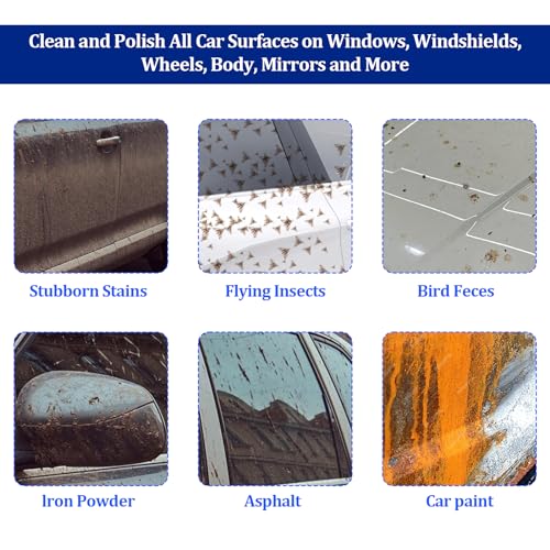 Giantree Clay Mitt - Auto Detailing Microfiber Clay Bar, Medium Grade, Blue