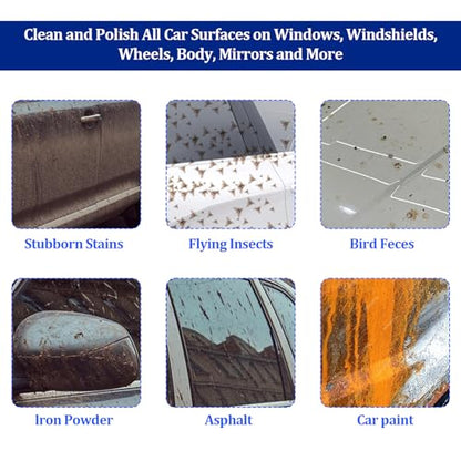 Giantree Clay Mitt - Auto Detailing Microfiber Clay Bar, Medium Grade, Blue
