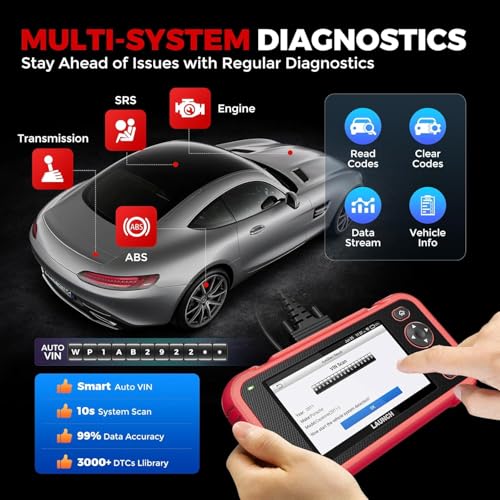 LAUNCH OBD2 Scanner CRP123I V3.0 Elite, 2026 Lifetime Free WiFi Update Scan Tool, FCA SGW, CANFD&DoIP, SAS/Throttle/Brake/BMS/DPF/Oil/ABS Service Multi Systems Car Scanner, Battery Test, Auto VIN