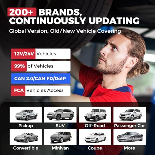 Launch X431 PADVII Elite, 2026 Full Function Diagnostic Scanner, J2534 J2534 Protocol, HD Trucks, EVs, Topology Map, 60+Service,Online Coding, Bidirectional Scan Tool,