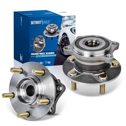 Detroit Axle - 4WD Rear Wheel Bearing Hubs for 2008-2015 Mitsubishi Lancer, 2007-2012 Outlander Sport 2011 RVR, Wheel Bearing Hubs Assembly Set 2009 2010 2011 Replacement - style: 512382 x2/Pair