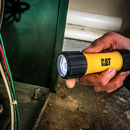 Cat CTRACK 200 Lumen High Power LED Flashlight with Weather Resistant Power Switch Cover(Black/Yellow)