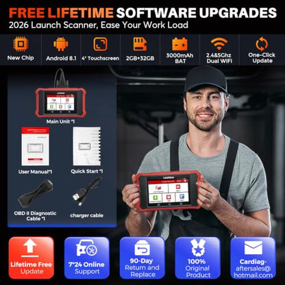 2026 LAUNCH Creader Elite V3.0 fit for Honda Acura Bi-Directional Scan Tool, Full System OBD2 Scanner, All Reset Service Code Reader, AUTOVIN, ECU Code, Battery Registration, Lifetime Free Update