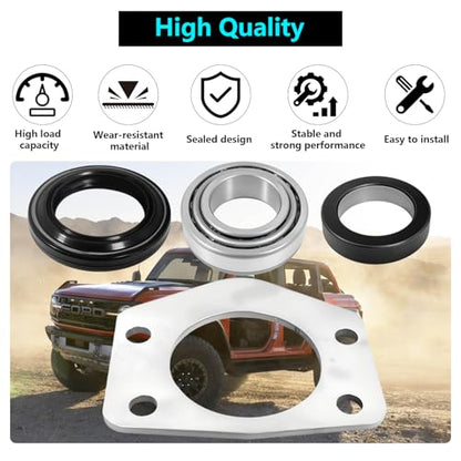 1 Set Rear Axle Bearing Seal & Press Ring Kit for Jeep TJ w/Dana 44 97-06