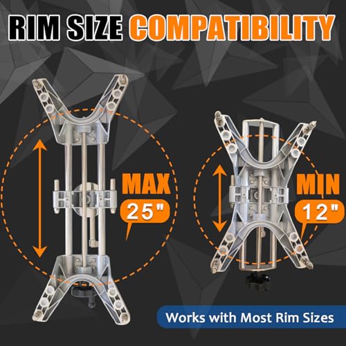 Wheel Clamp & Magnetic Adapter Fits 11-25 Inch Rims, Wheel Alignment Tool Kit for Precisely Measure and Adjust The Camber and Caster Angles