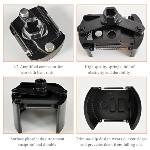 KVAEY Oil Filter Wrench, 2.36 Inch to 3.15 Inch Adjustable Oil Filter Socket Wrench with 2 Non-Slip Jaws, Universal Heavy Duty Oil Filter Removal Tool Pliers, Car Accessories