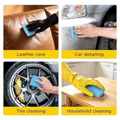 Autocare 10 Pack Car Wax Applicator Pad Rectangle Foam Premium Grade Microfiber Applicator Pads