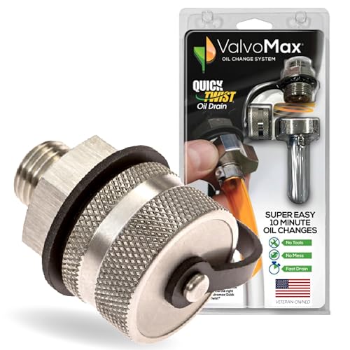 ValvoMax Oil Drain Valve – Quick Twist Oil Drain Plug for Mess-Free DIY Oil Changes – No Tools Required – M12-1.50 Thread Size – Veteran-Owned American Brand - size: M12-1.50