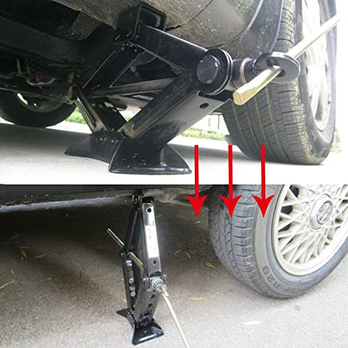 5000 lb Lift 24" RV Stabilizing Scissor Jack, Scissor Lifting Jacks w/Handle for Pop-Up Camper and Travel Trailer -Pack of 2 | for Pop-Up Camper and Travel Trailer -Pack of 2