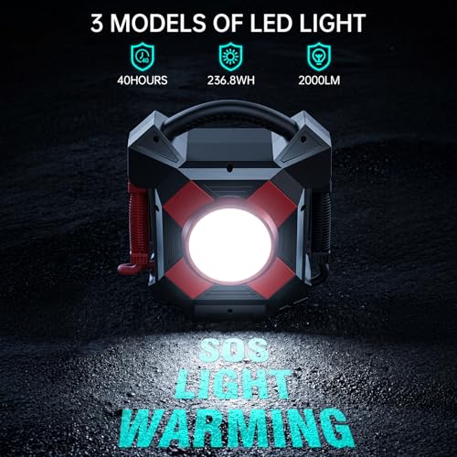 DM1264 Heavy Duty Jump Starter, 30000A Peak 12V Lithium Booster Pack for Semi Trucks, Start All for 50L Diesel and Gasoline Engines,-40°F Cold Starter, 1 Second Instant Start Dead Battery