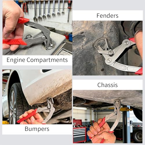 Car Clip Pliers, Snap Removal Pliers, Panel Clip Removal Plier, 2026 Upgraded Heavy-Duty Professional Plastic Fastener Removal Tool, Spring-Loaded Fastener Rivet Remover for Vehicle Maintenance