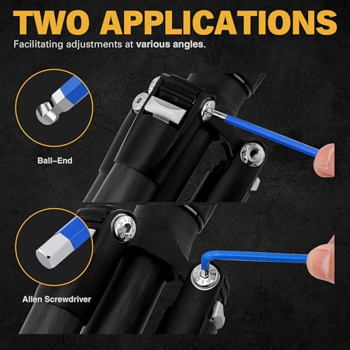 ELEAD Jumbo Hex Key Allen Wrench Set | 13-Piece Metric 2-19mm | Long Ball End Durable S2 | 4" - 13.5" Long | Automotive | Mechanic | Furniture | Professional Grade Tools - style: 13PCS Jumbo Metric