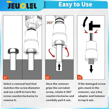 5PCS Twist Lug Nut Socket Set, 1/2" Drive Bolt Nut Extractor Tool | Metric, 17mm 19mm 21mm 22mm Socket, Damaged Nut Lock Remover, Rusted, Stripped, Screws, Stuck Locking Nut Removal - color: 5pcs Lug Nut Extractor 1/2 Inch Drive