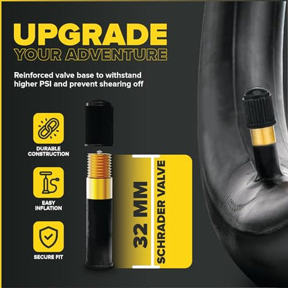 Ultraverse 20x4.0, 24x4.0, 26x4.0, 20x3.0, 26x3.0, 16x4.0/3.0, Inner Tubes | Schrader Valve, Ideal for Mountain Bikes & E-Bikes with Fat Tires, Durable & Reliable 2 Pack with Tire Levers - size: 26 inch x 4.0