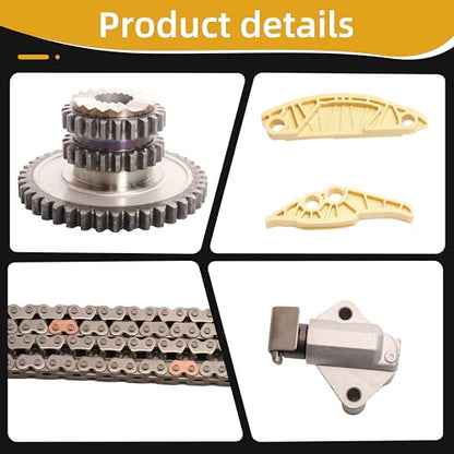 Timing Chain Kit with Timing Tool,For EA888 Gen 3 1.8/2.0L TFSI TSI | For Audi A1/A3/A4/A5/A6/A7/Q5/TT 2014+,For Volkswagen for Vw Jetta/Passat/Golf/Beetle/Polo 2014+, 06K115225L 06H105209AT
