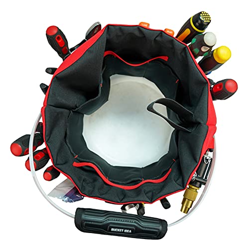 KUNN Bucket Tool Organizer - 35 Pockets Fits 5 Gallon Buckets for Garden,Carpenter
