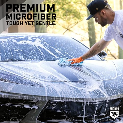 Microfiber Car Wash Mitt – Double-Sided Car Washing Mitts for Interior & Exterior Vehicle Washing & Dusting, Lint-Free, Scratch-Free Chenille Wash Glove, High Absorption Capacity – 2 Pack - size: 2 Wash Mitts