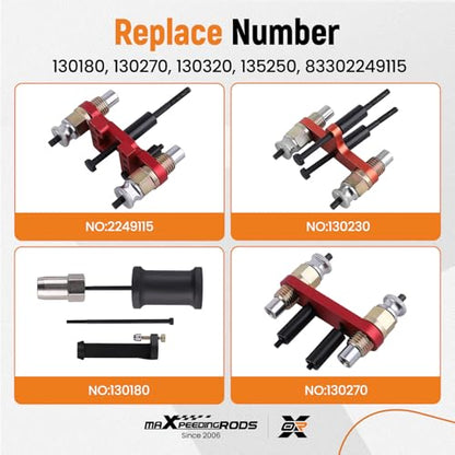 maXpeedingrods Fuel Injector Puller Removal Installer Kit for BMW N20 N26 N43 N47 N51 N52 N53 N54 N55 N57 N63 S63 Engine, Fuel Injector Extractor Slide Hammer Puller Set - style: for BMW
