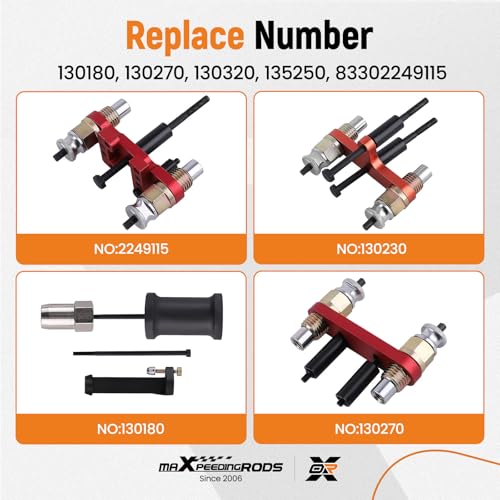 maXpeedingrods Fuel Injector Puller Removal Installer Set for BMW | N20 N26 N43 N47 N51 N52 N53 N54 N55 N57 N63 S63 Engine, Fuel Injector Extractor Slide Hammer Puller Set - style: for BMW