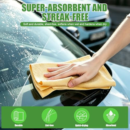 4PCS Microfiber Cleaning Cloth Kit - Car Washing Cloth, Soft Microfiber Towels for Cars, House, Kitchen, Window, Cleaning Supplies, Ultra Absorbent, Lint Free, Streak Free, Non-Abrasive - color: Green