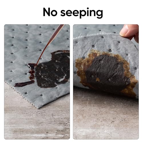 6 oz Heavy Duty Absorbent Mat Roll for Oil, Water and Other Liquids, Suitable for Multi-Purpose Super Absorbent Pads,15in.x 50 ft (15" W x 50' L) - size: 15" W x 50' L